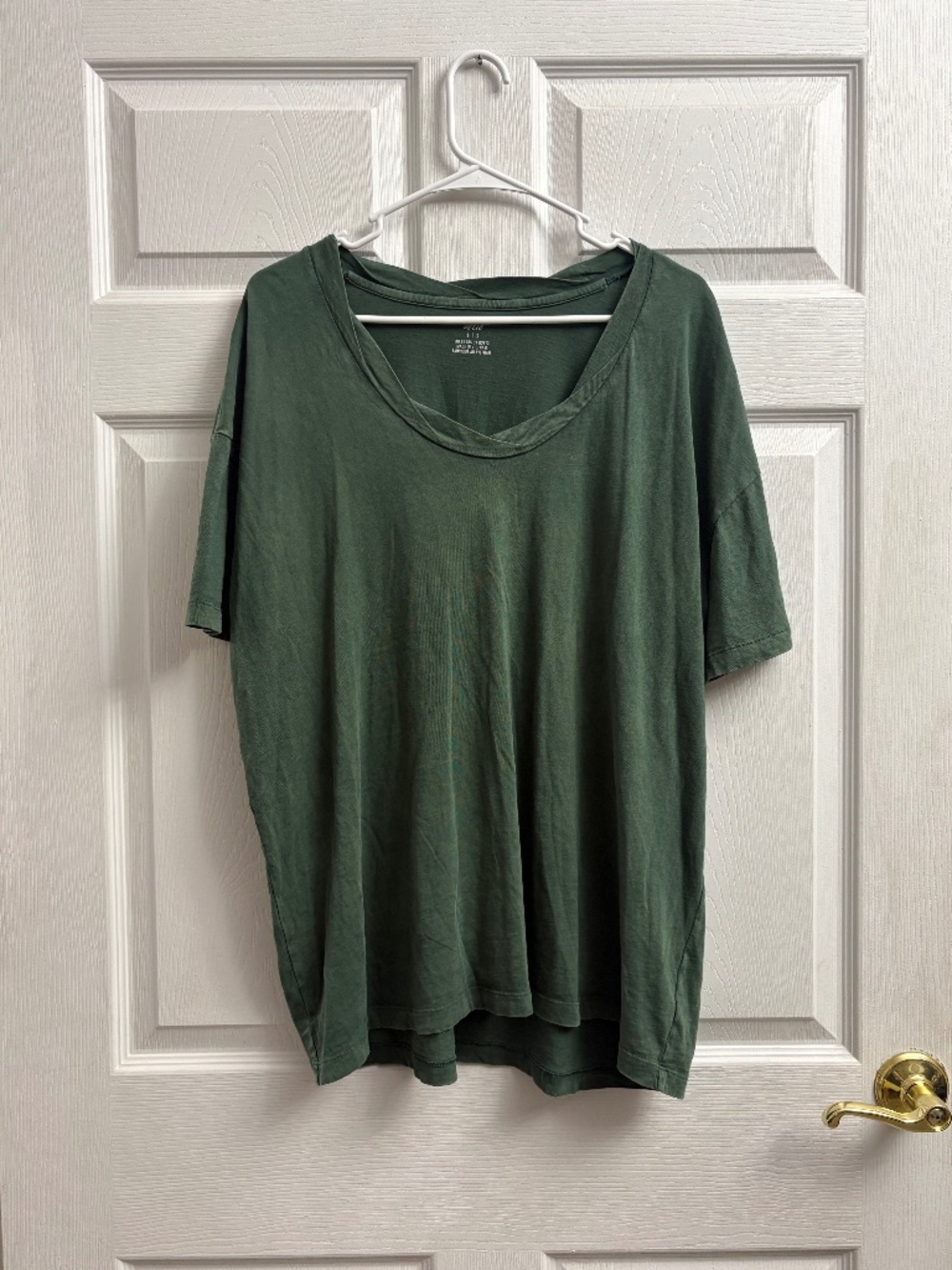 Women's Aerie Green Scoop Neck Oversized T-Shirt